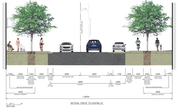Streetscape design of King Street Waterloo